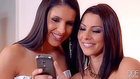 Selfie Shooting - Young Girls Get Crazy With Their Strap On Dildo - Cindy Hope And Brandy Smile