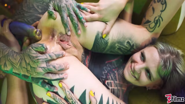 Serpienta Gets Her Asshole Filled With Cum, Compliments Of Anuskatzz And Illuz