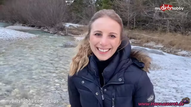 MyDirtyHobby - Busty teen 18+ gets a huge cumshot while fucking in the snow