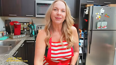Mature Milf Stepmom Gets Lingerie And Facial - Kymber Leigh Aitsf251228