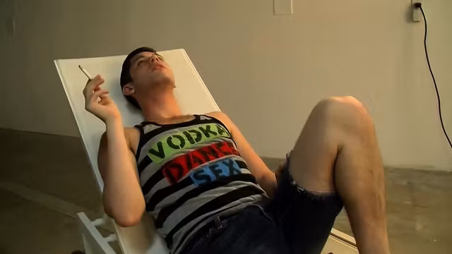 Handsome dude Chase Young cant wank his raging fuck stick
