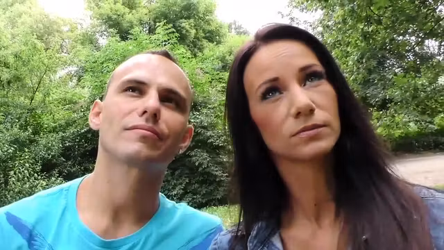 HUNT4K. Slutty girl cheats on boyfriend outdoors in...