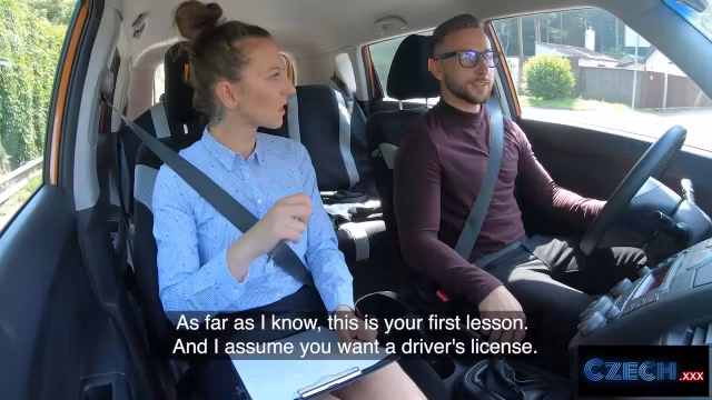 Milf Driving Instructor Needs Her Pussy Licked To Calm Her Down