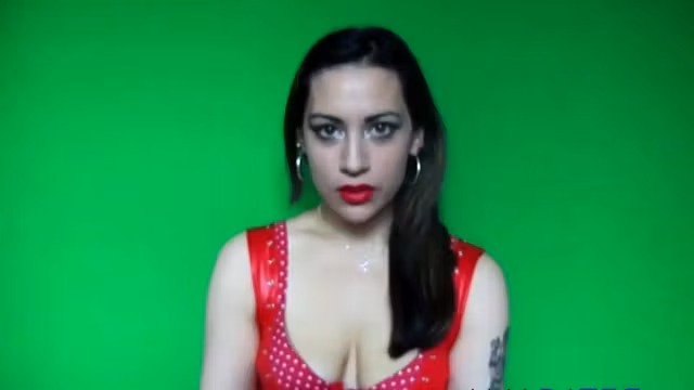 Red lipstick makeup fetish