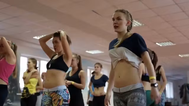 Superb ass during twerking training