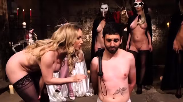 Four Dominas and a Lucky Slave