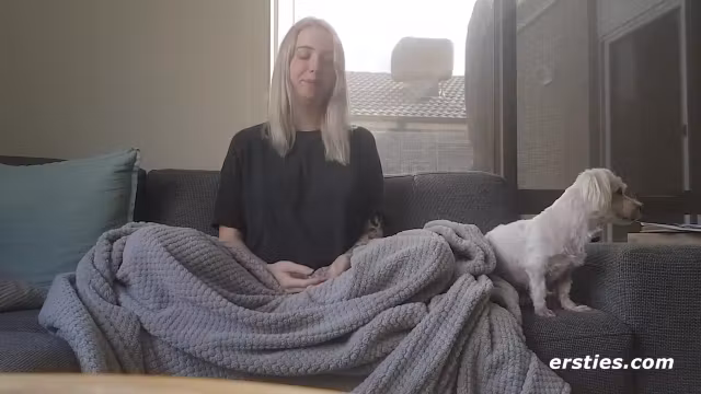 Beautiful Busty Pregnant Babe Gets Herself Off