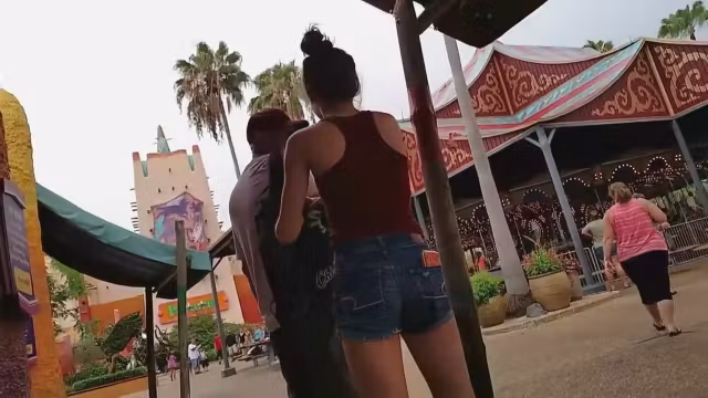 Hottie at the carousel