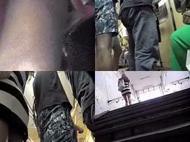 Chick wears mini skirt and g-string in upskirting video