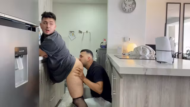 Young Man In Stockings Gets Her Boypussy Creampied By Her Fit Roomie