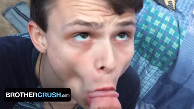Austin Xanders - Innocent Boy Takes His Big Step Bros Giant Throbbing Cock And Hot Jizz