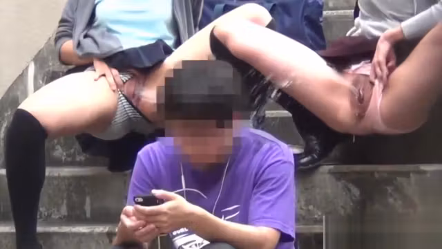 Bizarre asian teen 18+ pisses