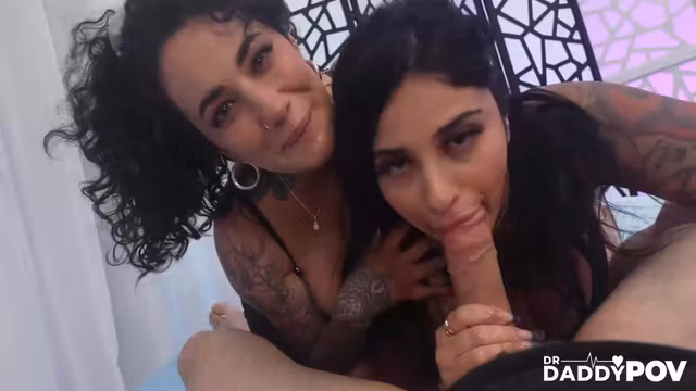 Anna Claire Clouds, Azzy Star And Arabelle Raphael - Inked Milfs And Gives Great Blowjob