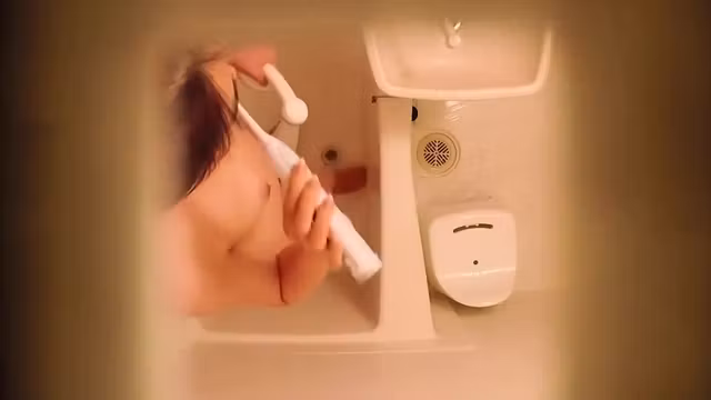 beautiful showering stepsister from Japan