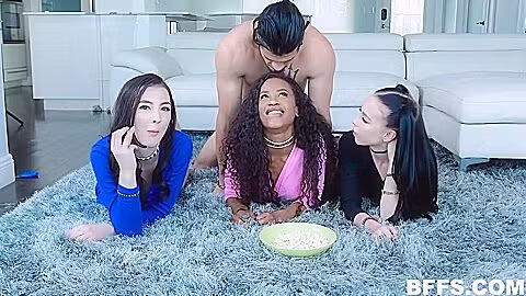 Movie Night With Megan Winters, Demi Sutra And Bambi Black