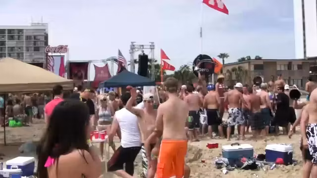 Stunning babes have fun at the party
