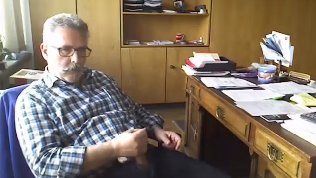 Step dad needed release at the office