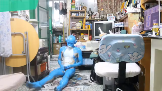 Digitmon Veemon Boy / Body Paint / 19 Years Old Extreme Fetish Cosplay #1