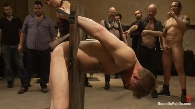 Bound And Suspended Upside Down While Roughly Fucked With Tantric Fitness, Will Swagger And Allen Silver