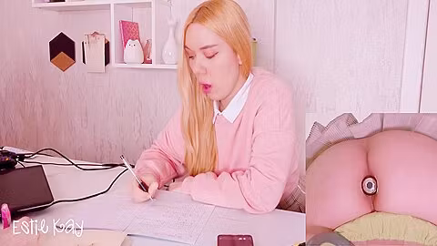 Helping My Stepsister With Homework But Shes Too Distracted With Vibro Plug In Her Ass! - Teaser Video