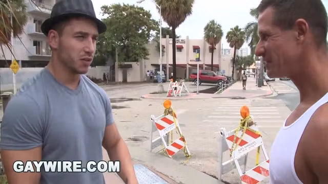 Gaywire Muscled Studs Marc Dylan And The Rock Bump Uglies In Public Restaurant!