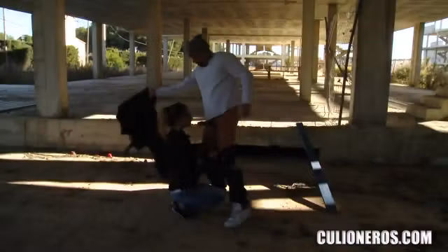 Amazingly hot Nataly Von get hard fucked in public by horny stud