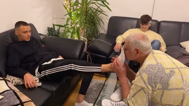 Socks sniffing daddy