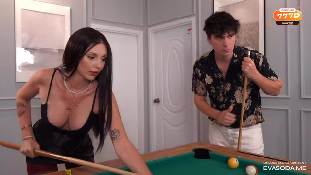 Hot Slut On Pool Table: Fucked Hard And Filled With Cum