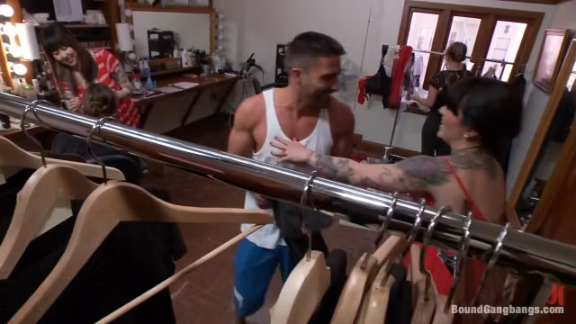 Kink Wardrobe Stylist Fulfills her Fantasy of Being Physically Overpowered and Fucked in Every Hole