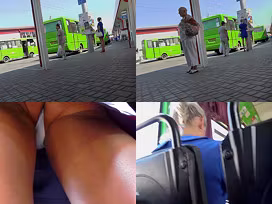 Upskirting video shows an amazing skinny butt