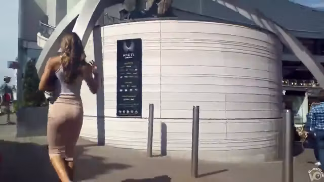 Tracking a hot ass chick down the street