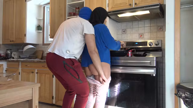 Verified Amateurs - Turkish Stepmother Lets Horny Stepson Fuck Her In The Kitchen - Turk Turbanli