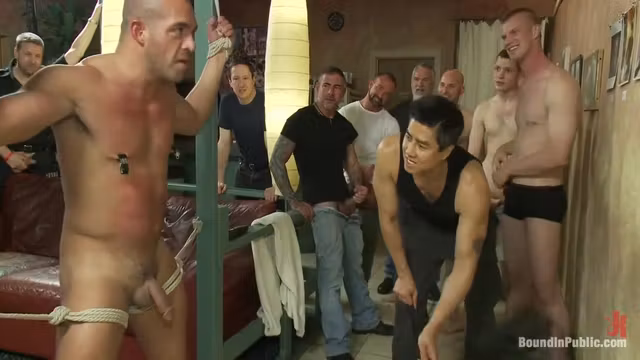 Muscle Stud Gangbanged At Club Eros Sex Club With Josh West, Dahlia Sky And Nick Moretti