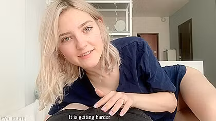 Tries A Big Cock Inside Her Tight Pussy With Eva Elfie