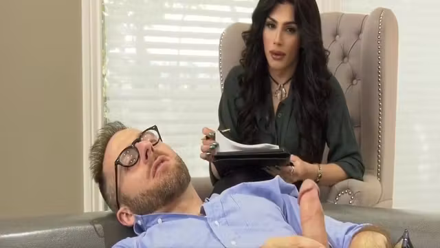 Gorgeous Tranny Doctor Gives Patient Big Cock Therapy - Joel Someone And Ariel Demure