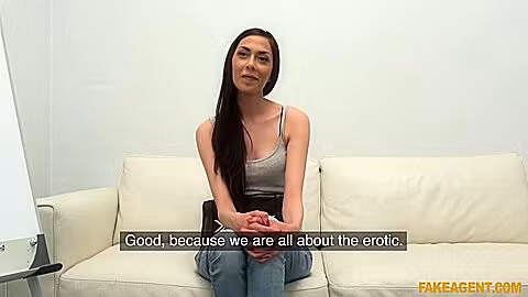 Ashley Ocean - Slim Czech Model Sucks Thick Cock