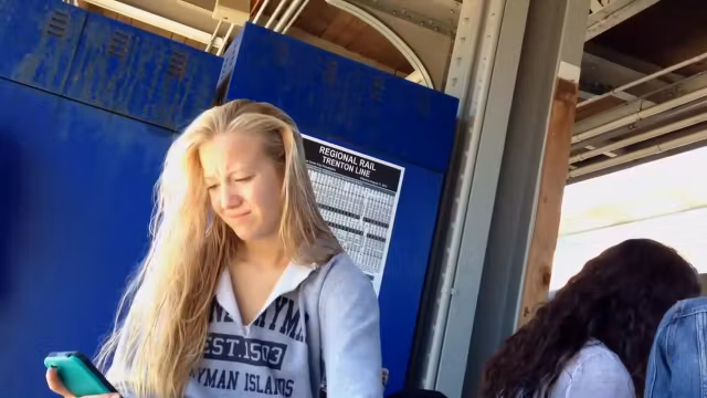 Text message got her laughing