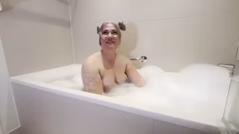 Foamy Bathtub Sex On Business Trip