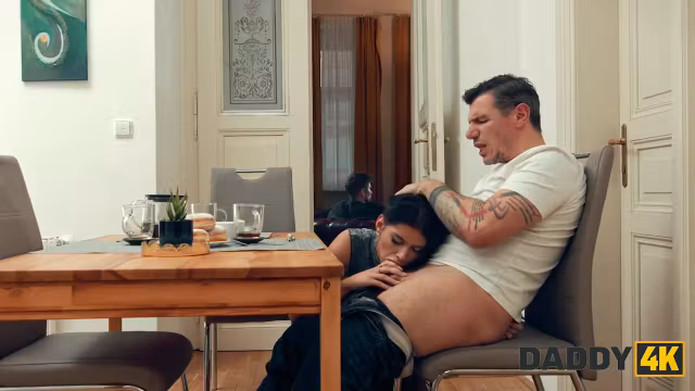 DADDY4K. My slutty GF thought I didn't know she fucked my dad