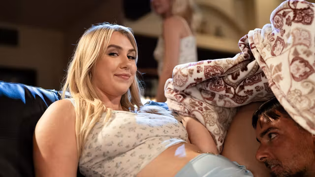 Why is my stepdaughters gf hand under the blanket on my cock