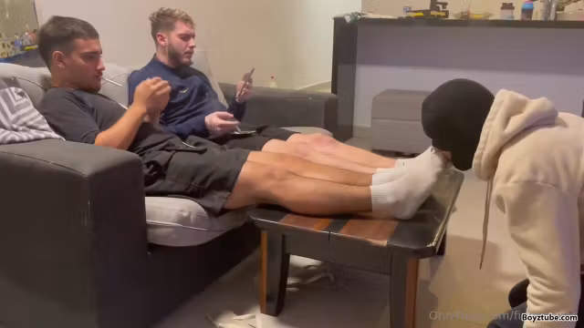 Masters dirty stinky socks licking