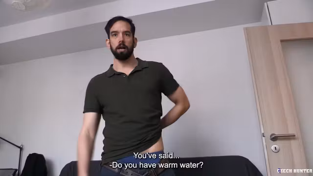 Bearded Guy His Slim Body For Cash And Gets Rewarded With A Hot Cumshot