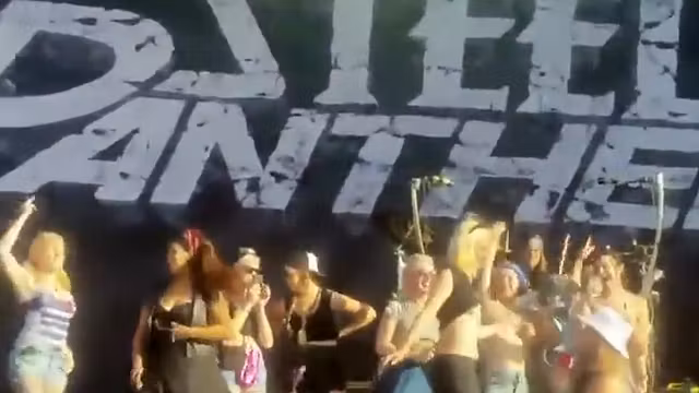 Boobs flashing during a concert