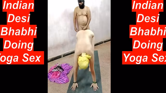 Indian Desi Bhabhi Doing Yoga