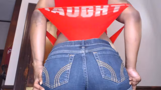 Naughty jeans short wedgie worship