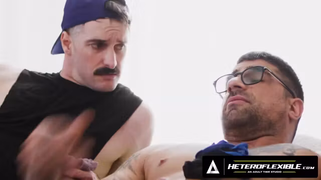 HETEROFLEXIBLE - Horny Seb Leblan Caught Wanking At Stolen Girls Panties Buddy Alex Duca Joins Him