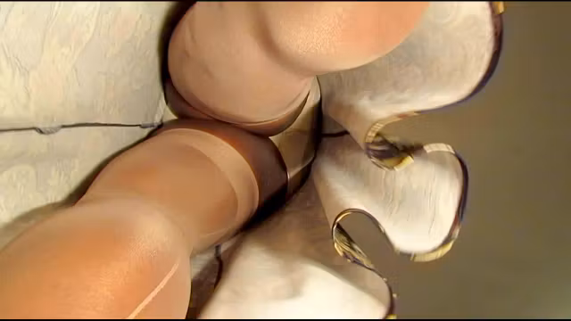 Cream Seams & White Undies 1045vo
