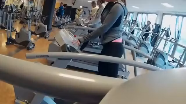 Fit girl's workout is secretly filmed