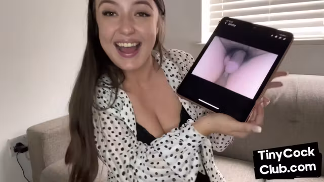 Amateur SPH femme teasing microdick