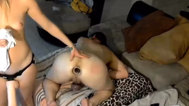 Live anal humiliation of slave Bill